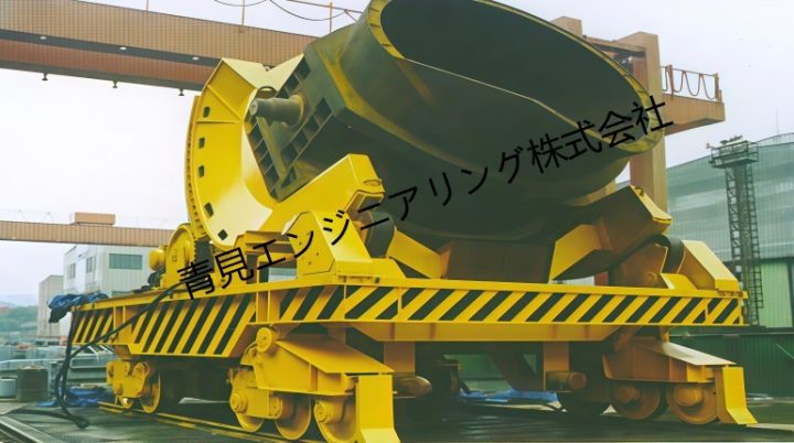 200トン溶銑傾転台車（芯出し）